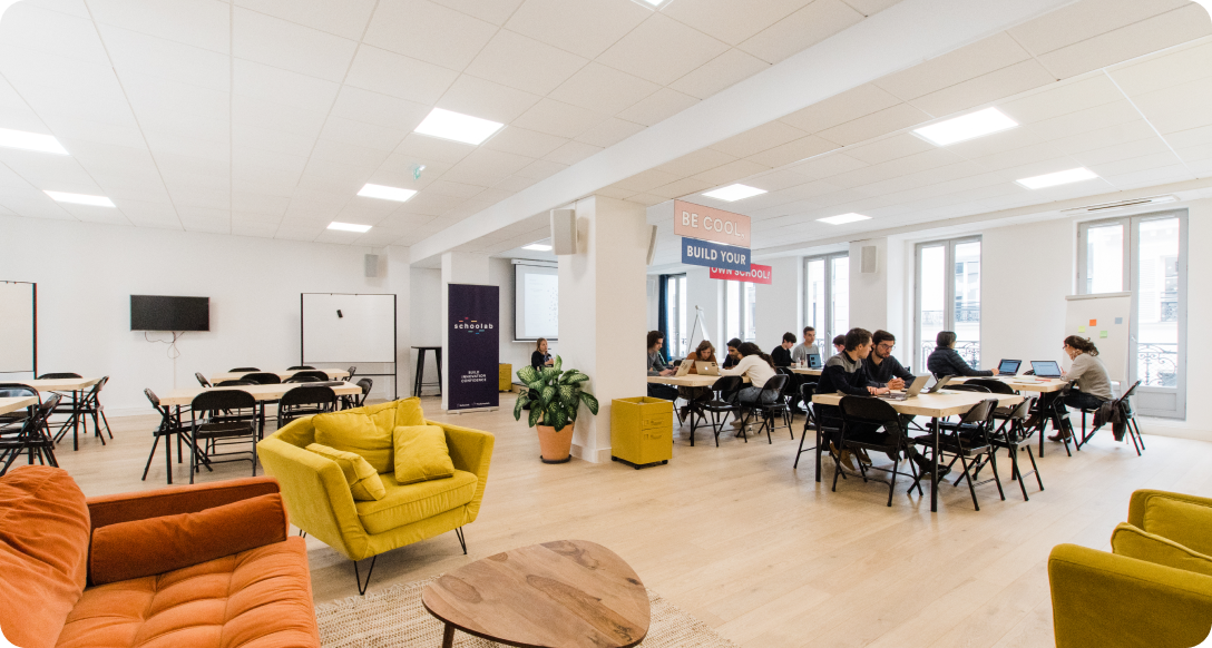 Vue de l’intérieur du Schoolab