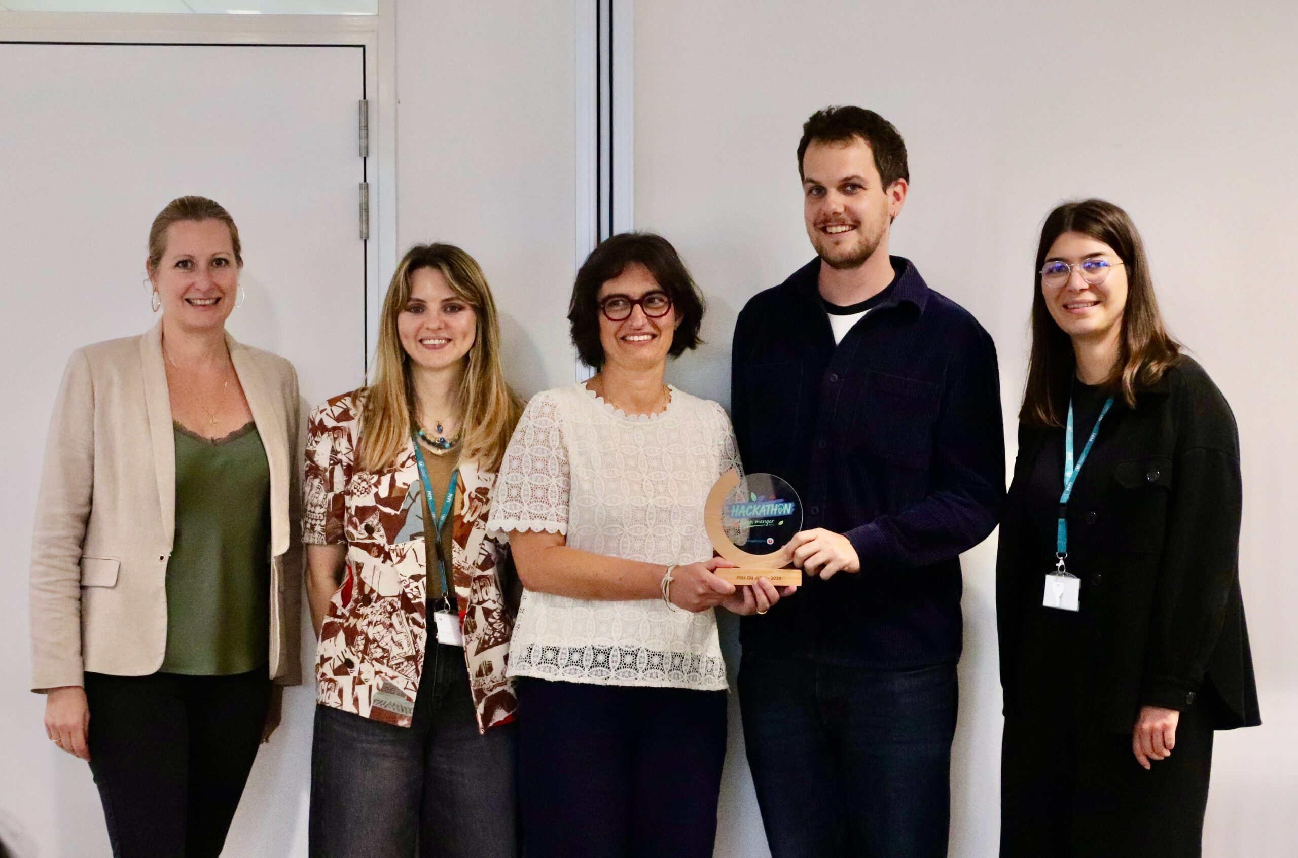 Équipes de Coopérative U lors du hackathon grande distribution à Rungis autour du Bien Manger